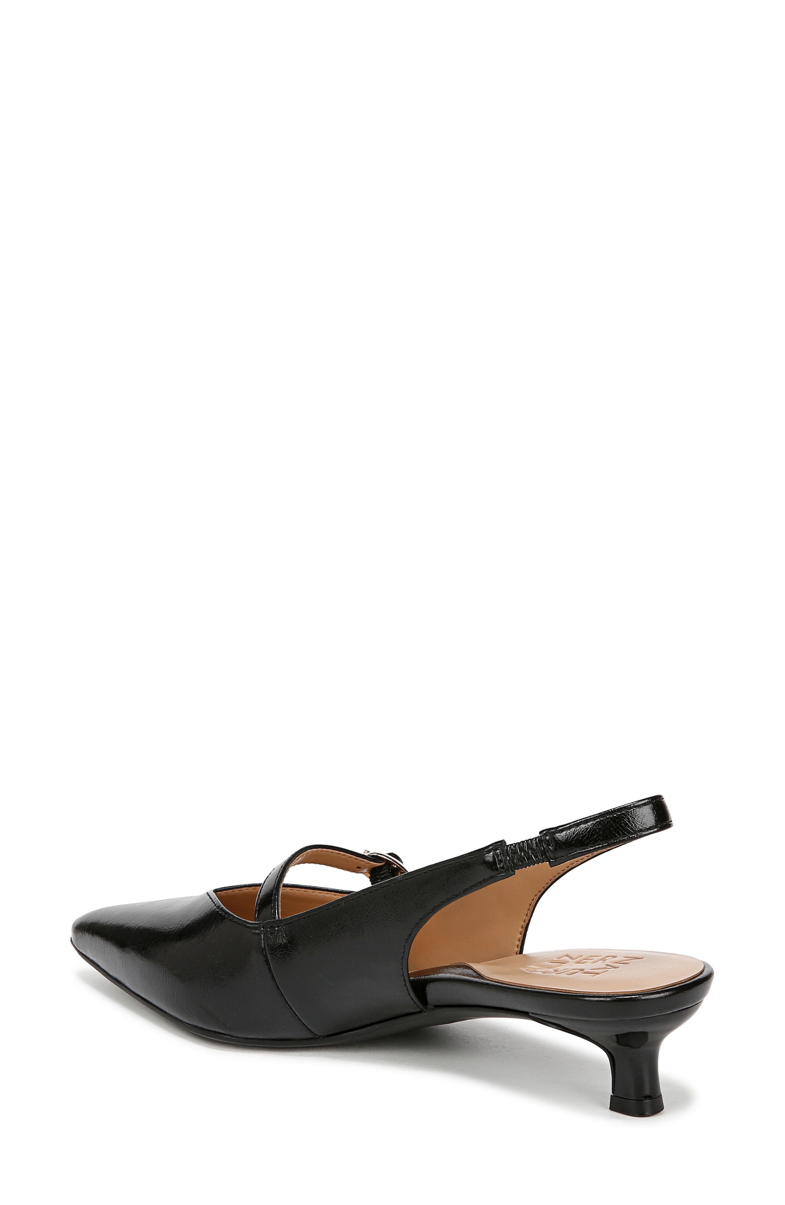 Naturalizer Grayson Slingback Mary Jane Flat, Alternate, color, Black