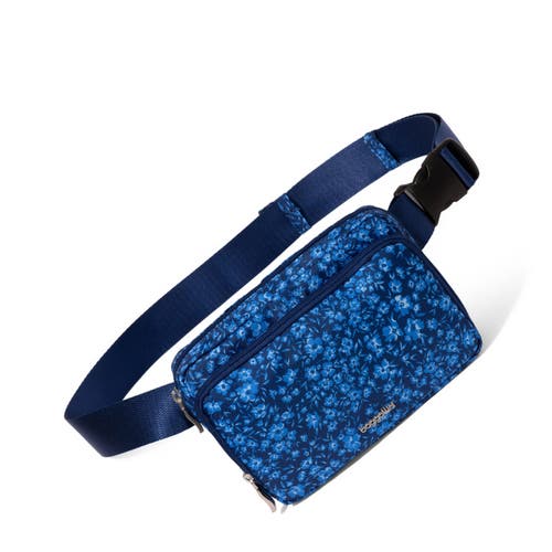 Baggallini Modern Belt Bag Sling In Navy Petal