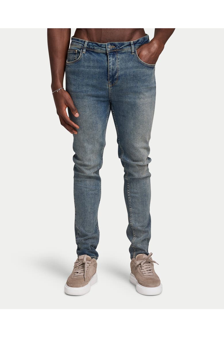 Slim Fit Slim Fit Tapered Jeans, Main, color, Blue Sand