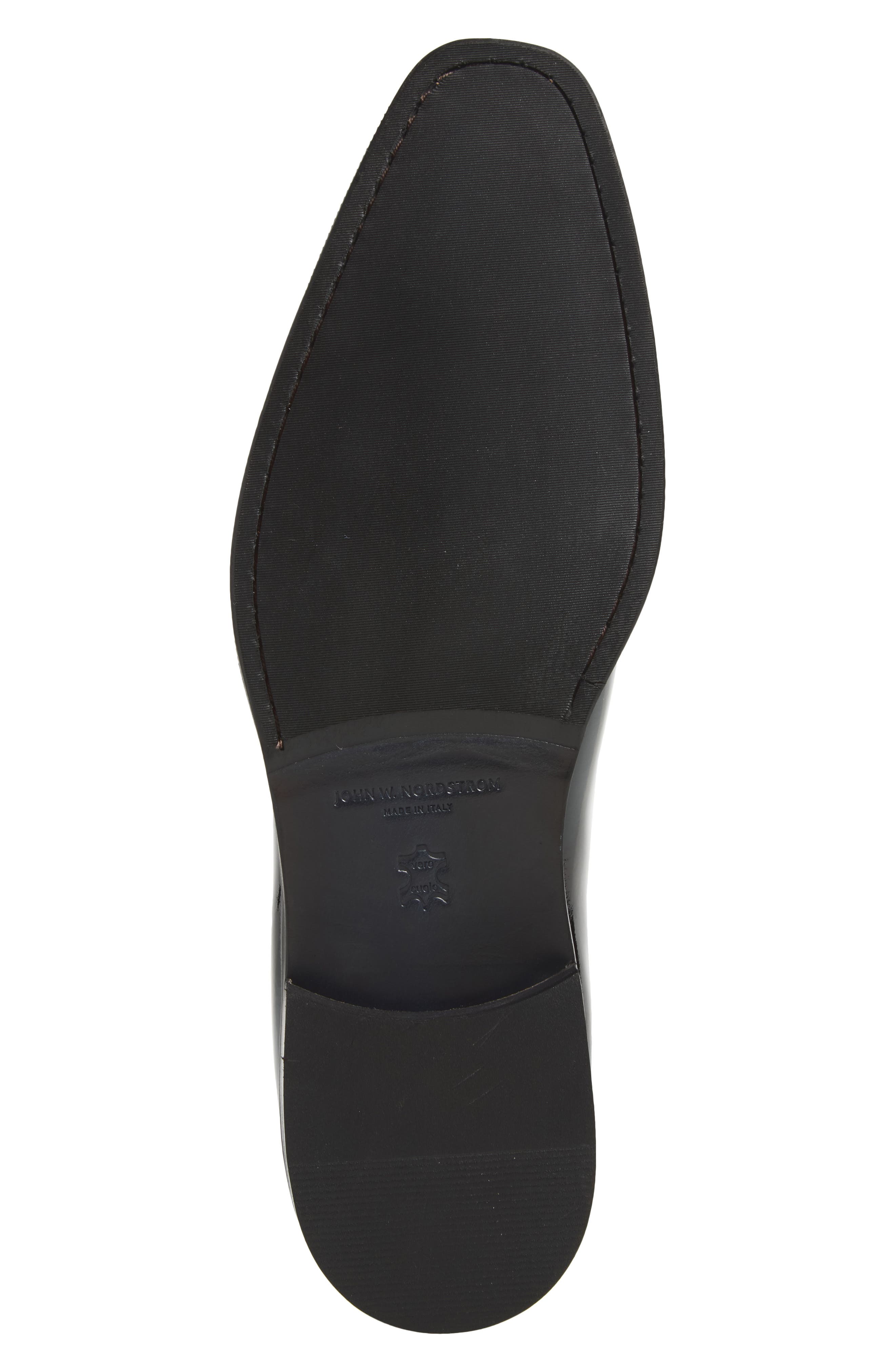 Brescia Leather Wholecut Oxford, Alternate, color, BLACK PATENT