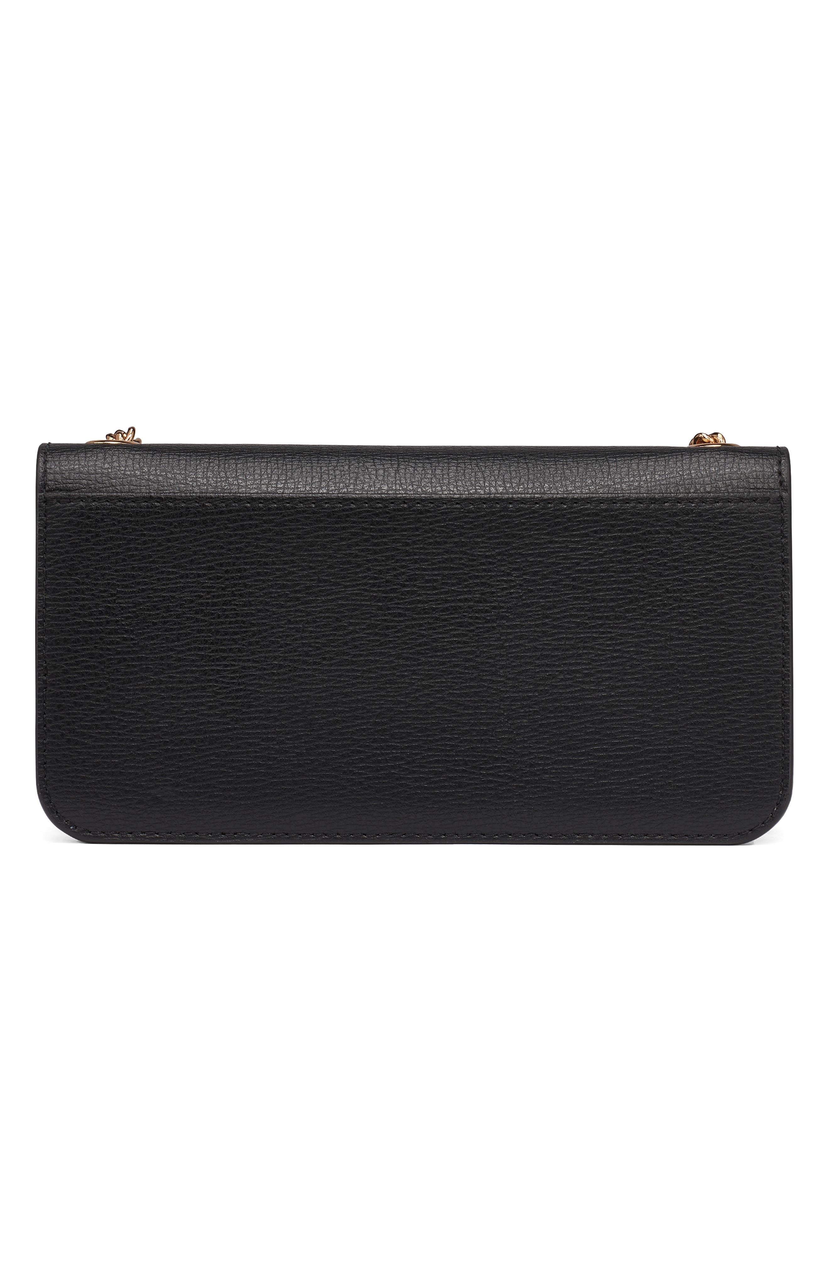 KARL LAGERFELD PARIS Kosette Shoulder Bag, Alternate, color, Black/ Gold