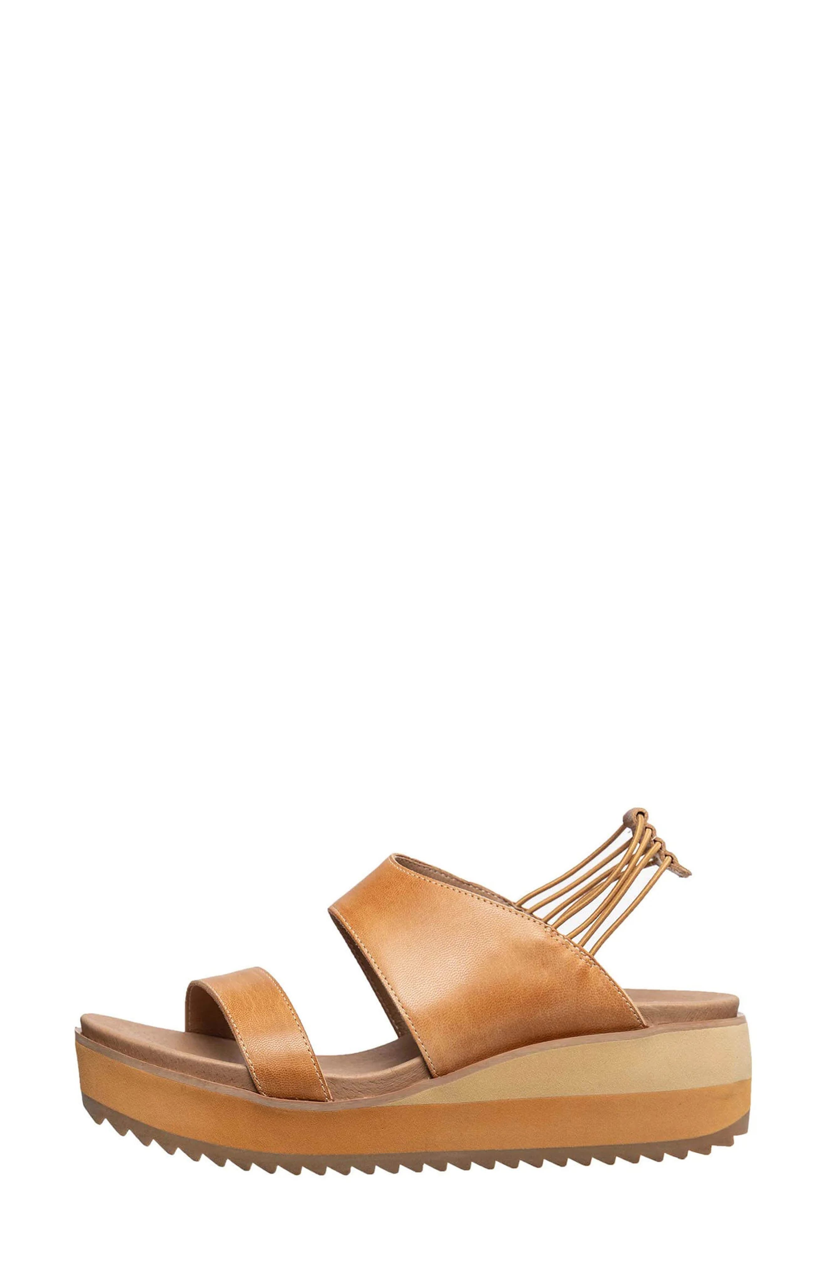 ANTELOPE Cachet Platform Wedge Sandal, Alternate, color, Taupe