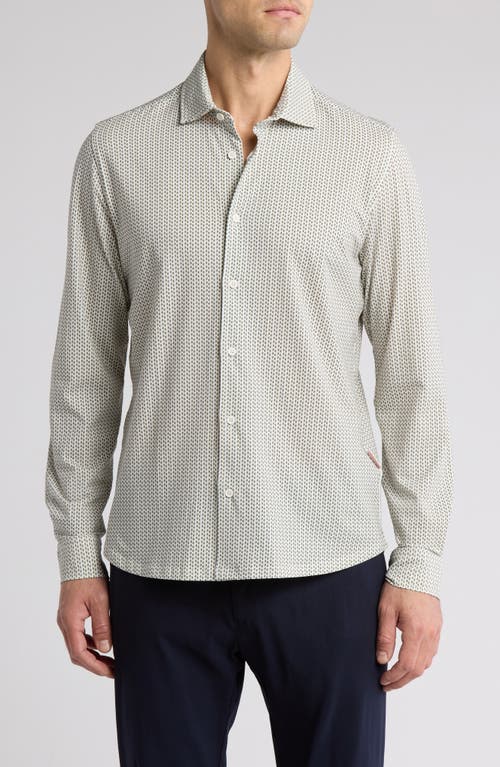 Sealskinz Fritton Stretch Cotton Button-up Shirt In Cream