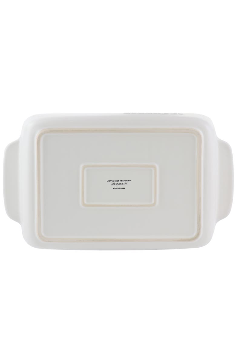 Crockpot 2.5 Quart and 3.5 Quart Rectangular Stoneware Bake Pan Set, Alternate, color, White