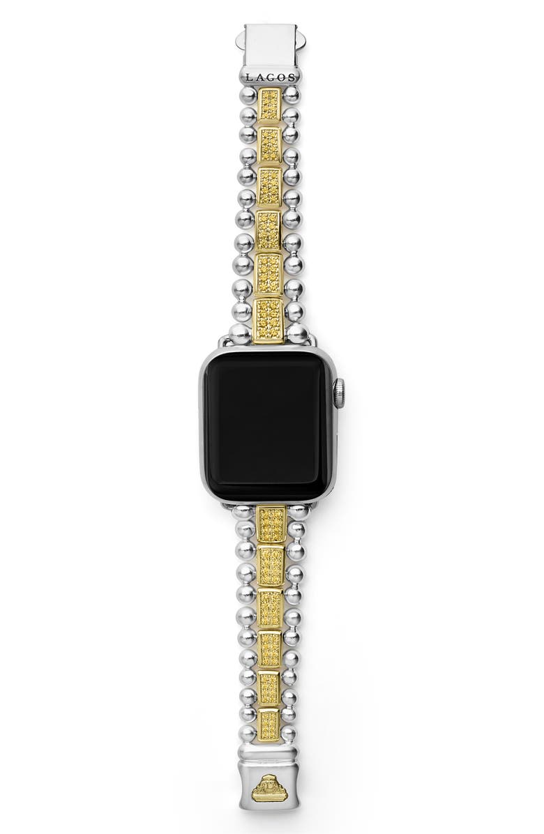 LAGOS Smart Caviar Yellow Sapphire Apple Watch<sup>®</sup> Watchband, Alternate, color,
