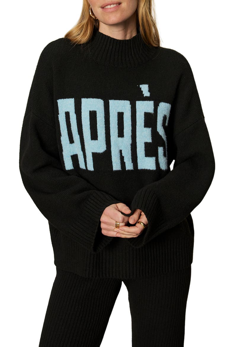 Aprés Sweater, Alternate, color, BLACK/ MULTI