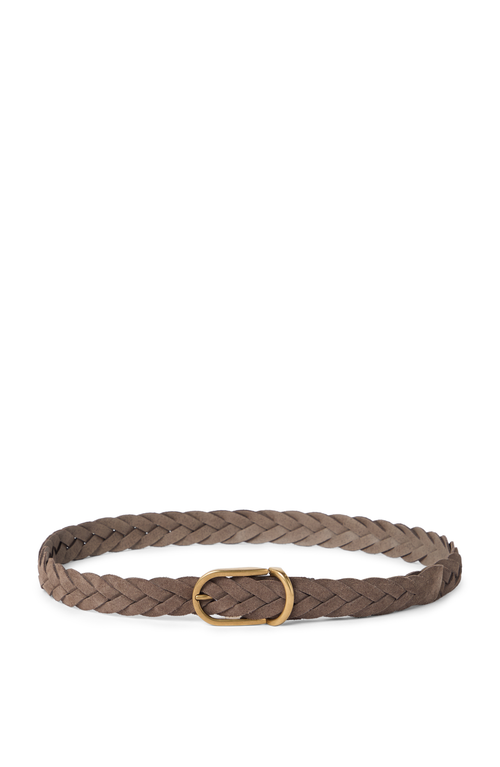 Brunello Cucinelli Braided Belt In Brown