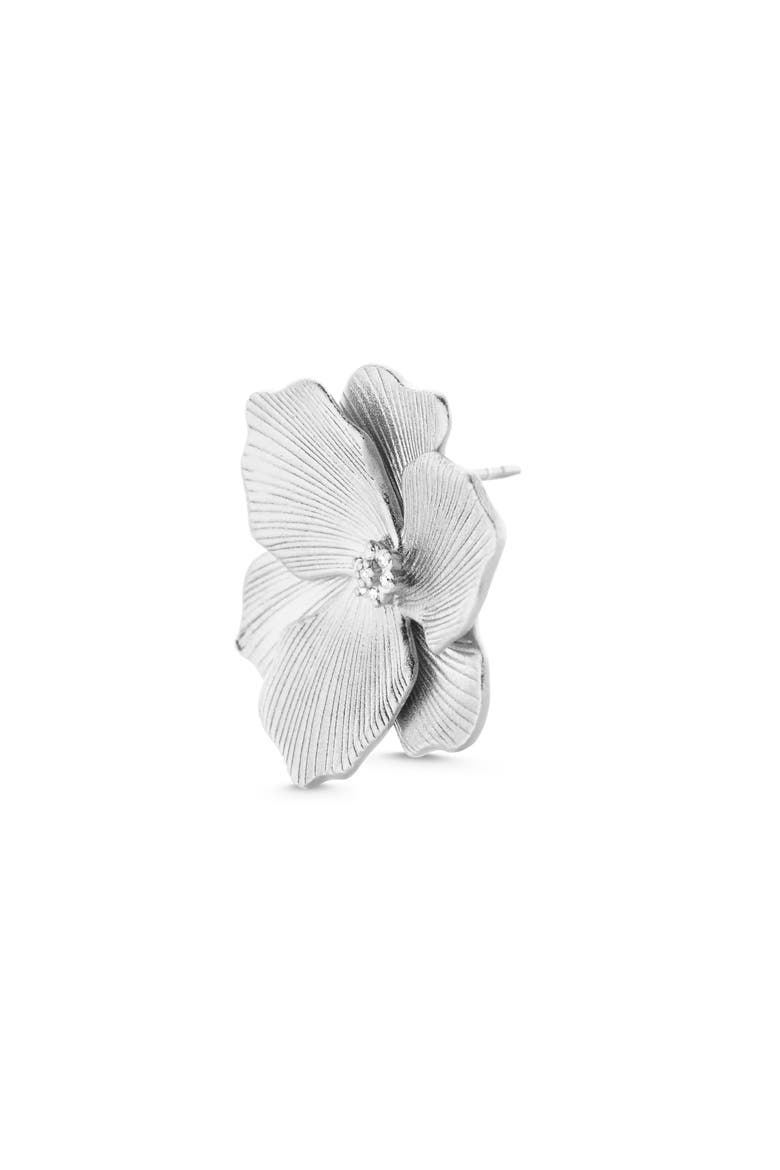 Jasmine Diamond Studs |  14 natural diamonds | 925 Sterling Silver | Earrings | Pin | Rhodium Plated, Main, color, Silver