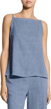 Theory Apron Front Linen Blend Twill Camisole