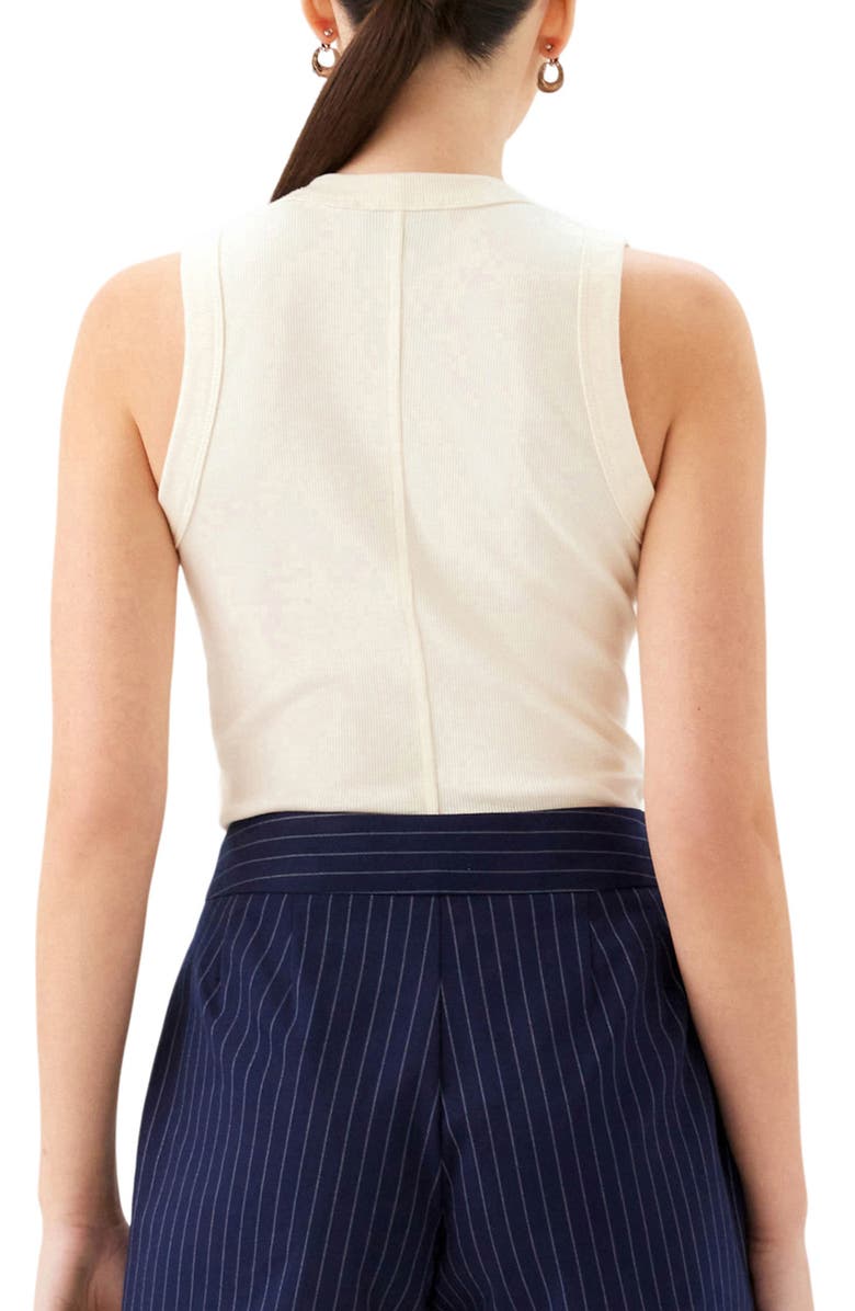 FIFTEEN TWENTY Doreen Rib Tank, Alternate, color, Cream