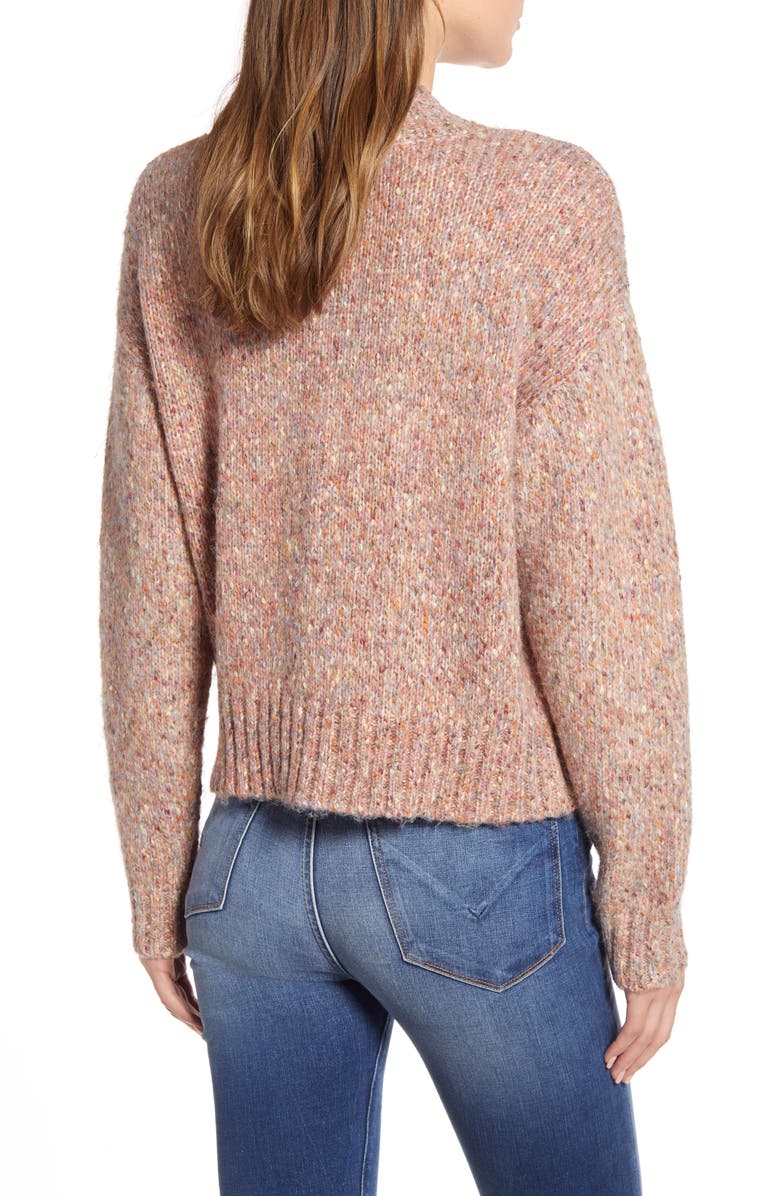 RD Style Marled Mock Neck Sweater, Alternate, color,