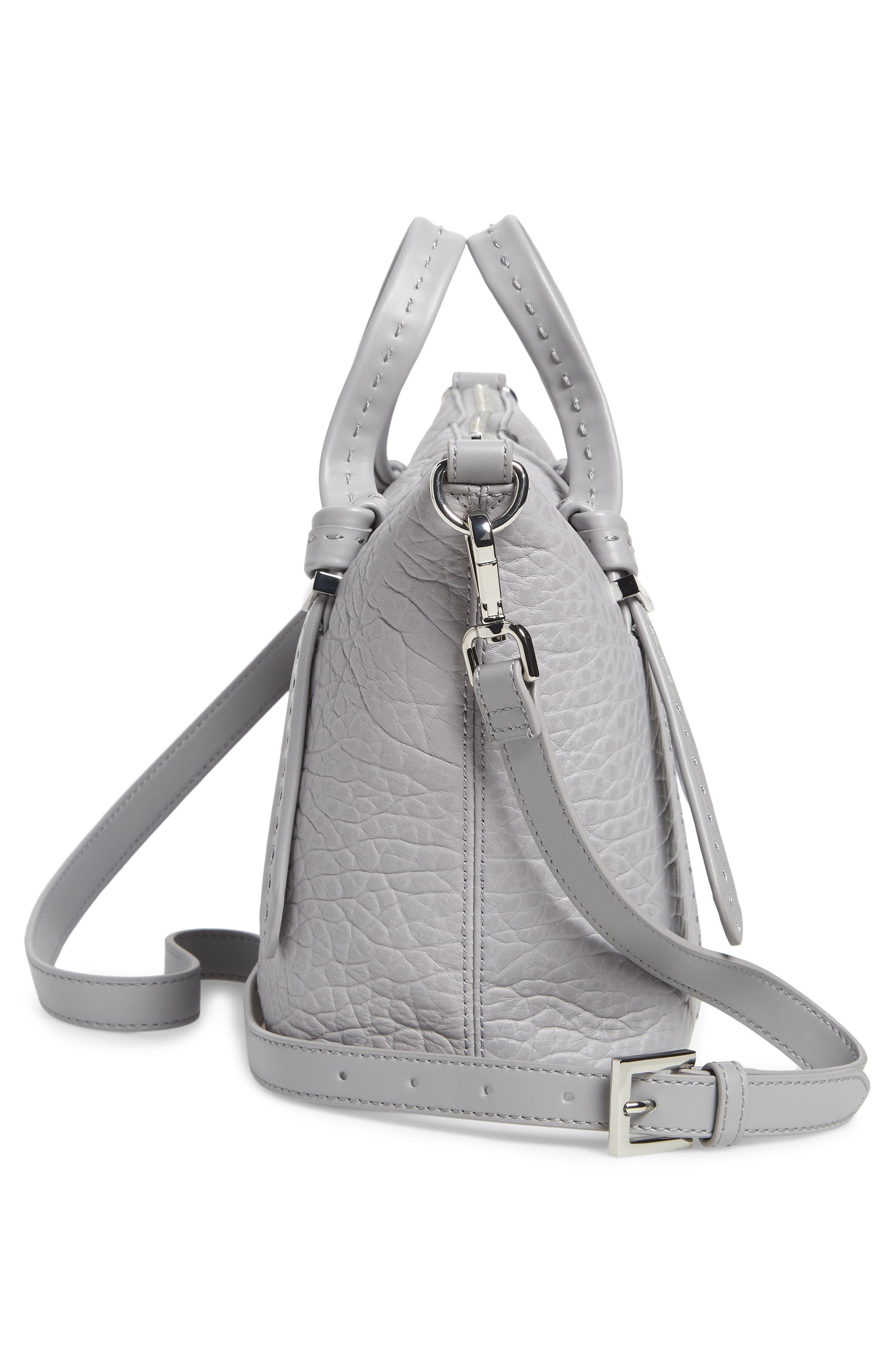 Ted Baker London Small Olmia Knotted Handle Leather Tote, Alternate, color, 