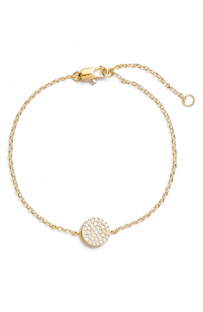 Nordstrom Pavé Disc Bracelet, Main, color, 