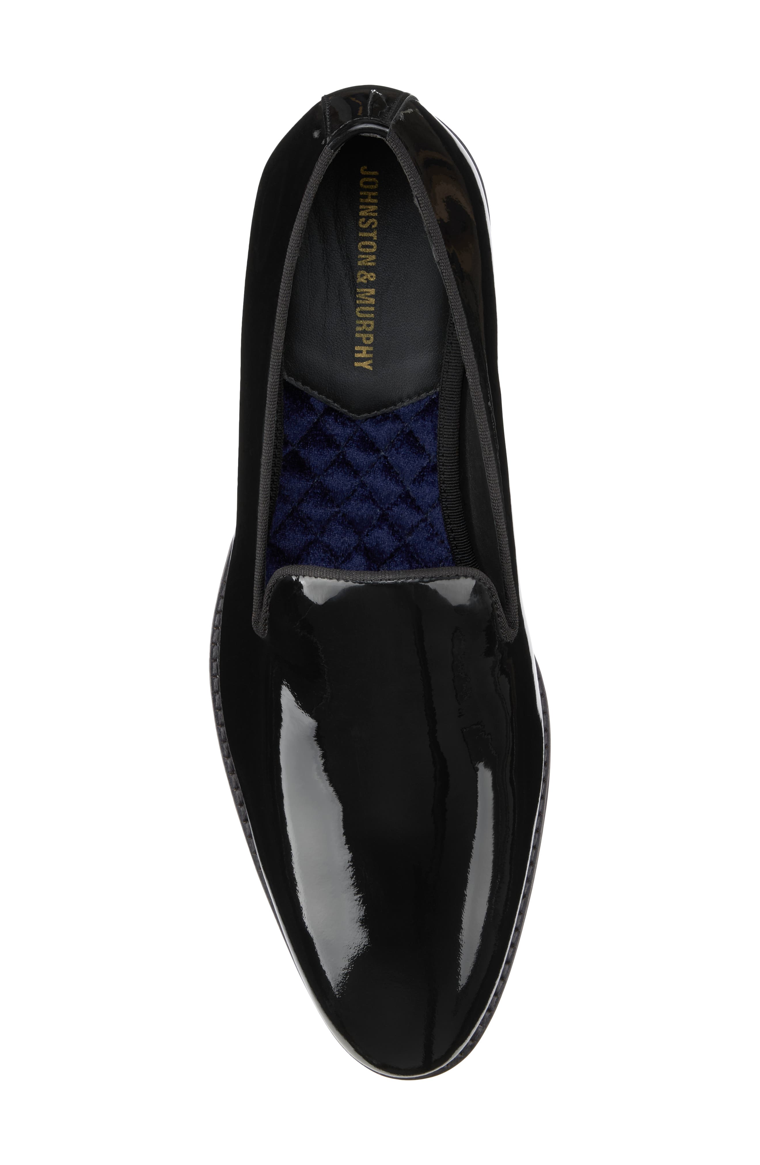 Johnston & Murphy Gavney Patent Loafer, Alternate, color, Black Patent