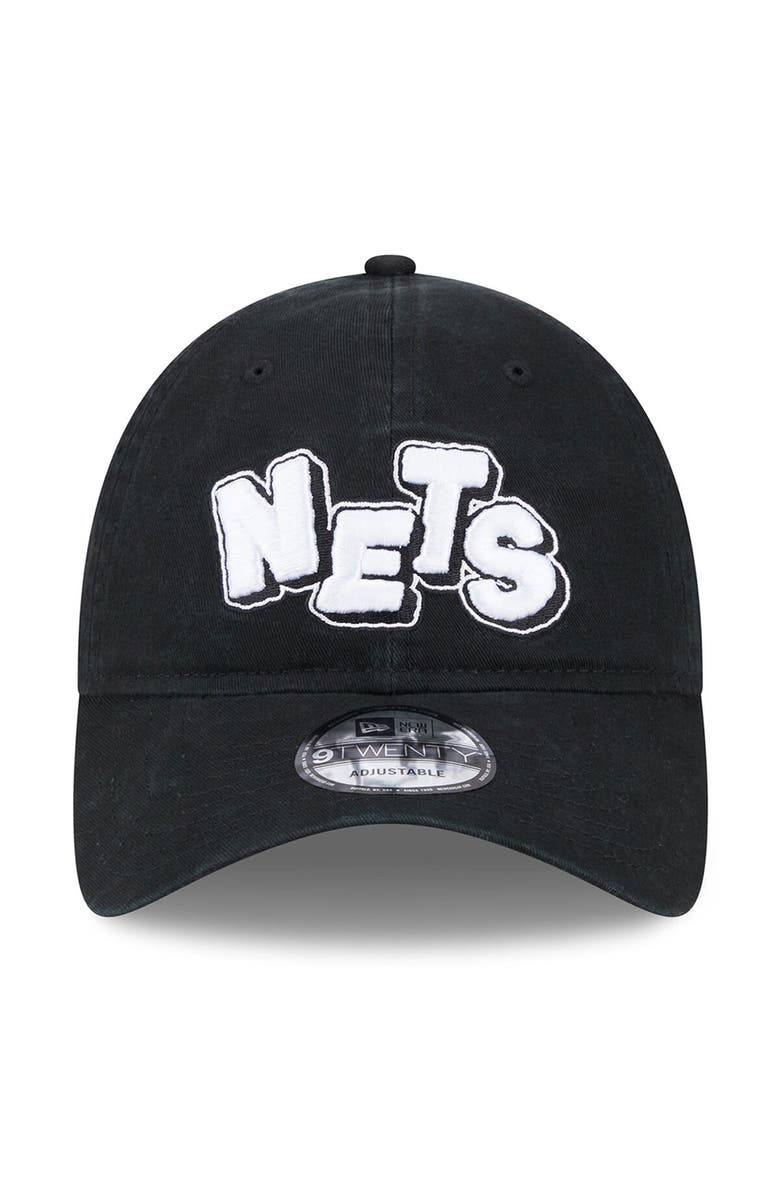 New Era Men's New Era Black Brooklyn Nets 2023/24 City Edition 9TWENTY Adjustable Hat, Alternate, color,