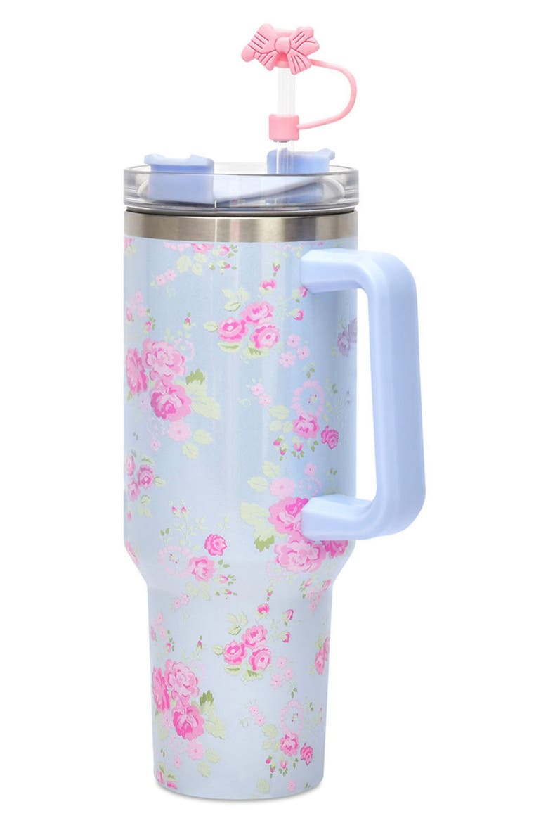 Ditsy Floral Travel Cup, Alternate, color, BLUE MULTI