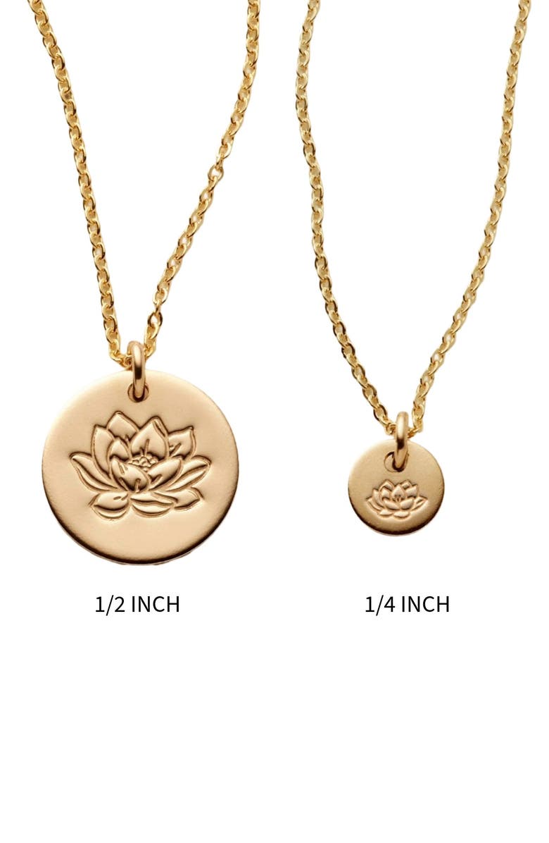 MADE BY MARY July Birth Flower Necklace, Alternate, color, Silver