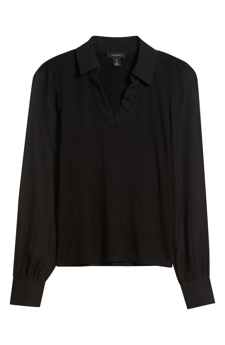 Halogen<sup>®</sup> Layered Look Sweater Vest, Alternate, color, Rich Black