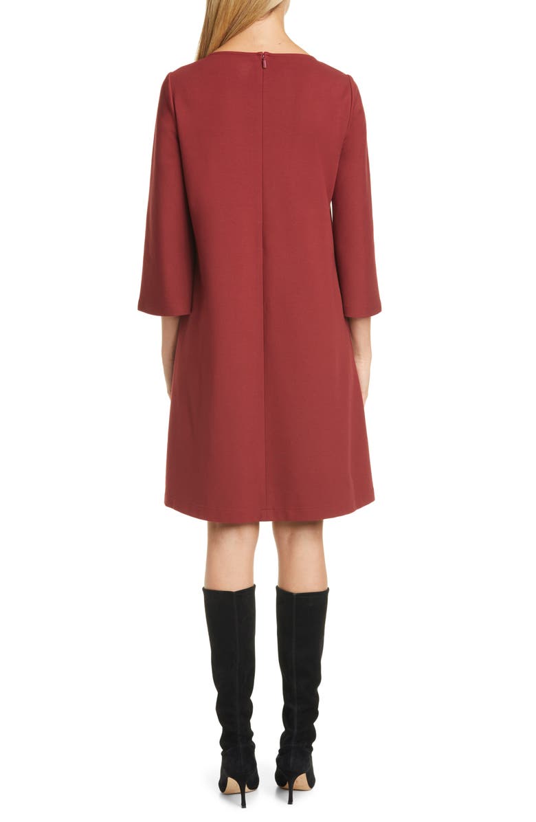 Lafayette 148 New York Lotus Punto Milano Shift Dress, Alternate, color,