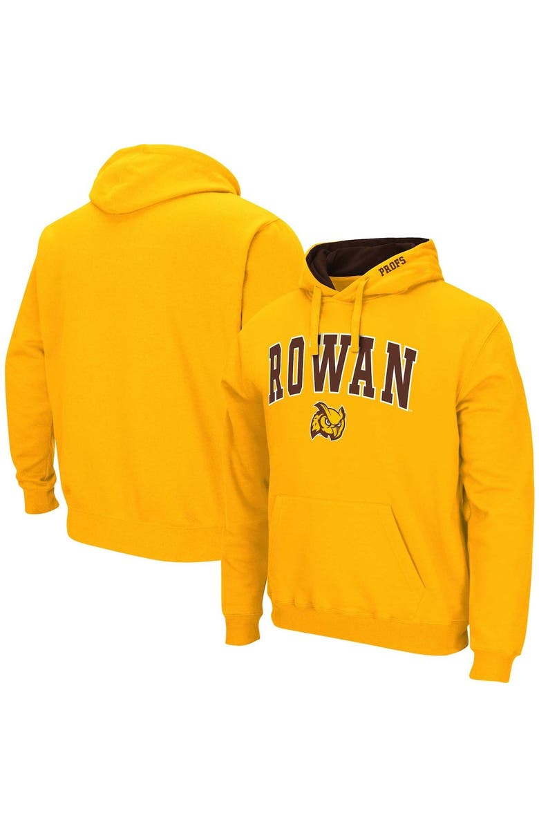 COLOSSEUM Men's Colosseum Gold Rowan Profs Arch & Logo 3.0 Pullover Hoodie, Main, color, Gold