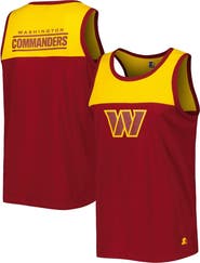 STARTER Men's Starter Burgundy/Gold Washington Commanders Logo Touchdown Fashion Tank Top