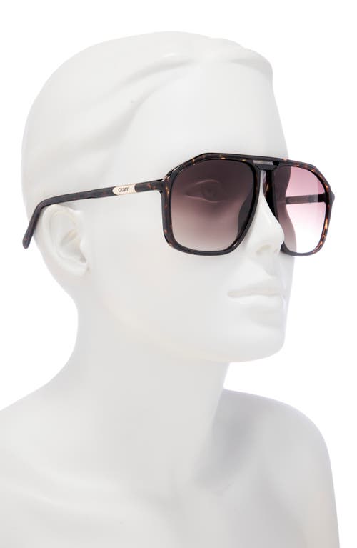 Quay Studio Sesh 60mm Gradient Aviator Sunglasses