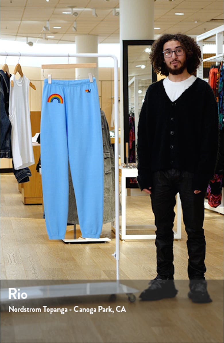 Rainbow Embroidered Sweatpants, sales video thumbnail