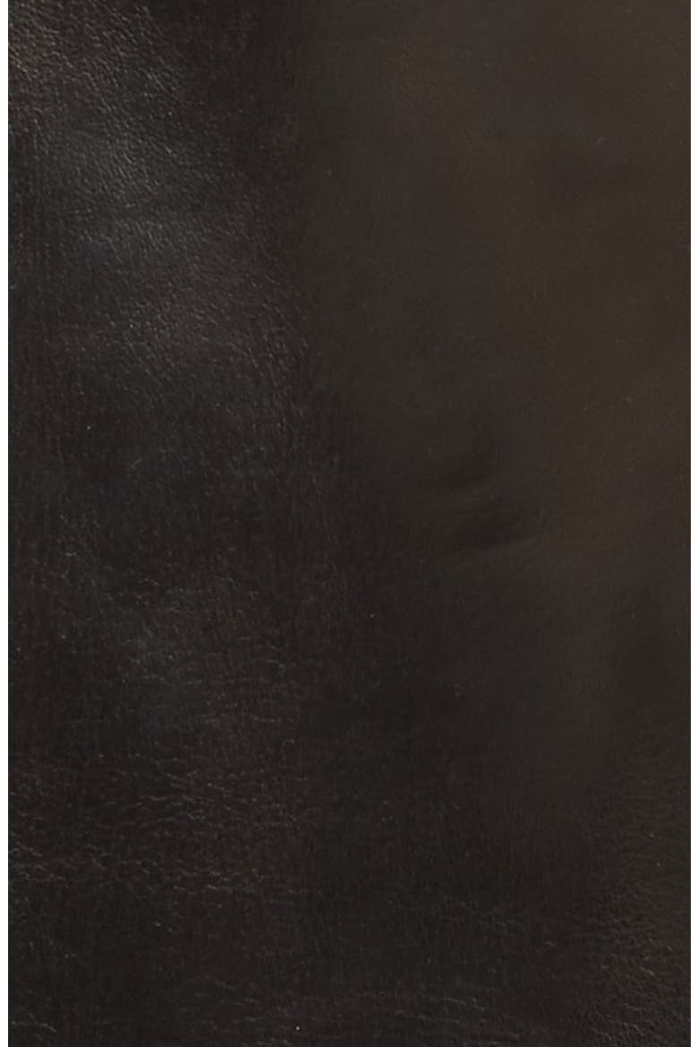 'Basic Tech' Cashmere Lined Leather Gloves (Nordstrom Exclusive), Alternate, color, BLACK