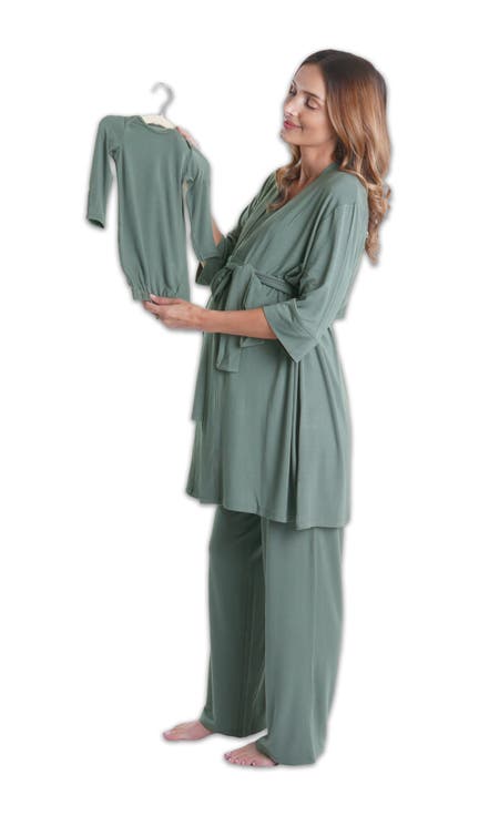 Analise During & After 5-piece Maternity/nursing Sleep Set For Mom & Baby