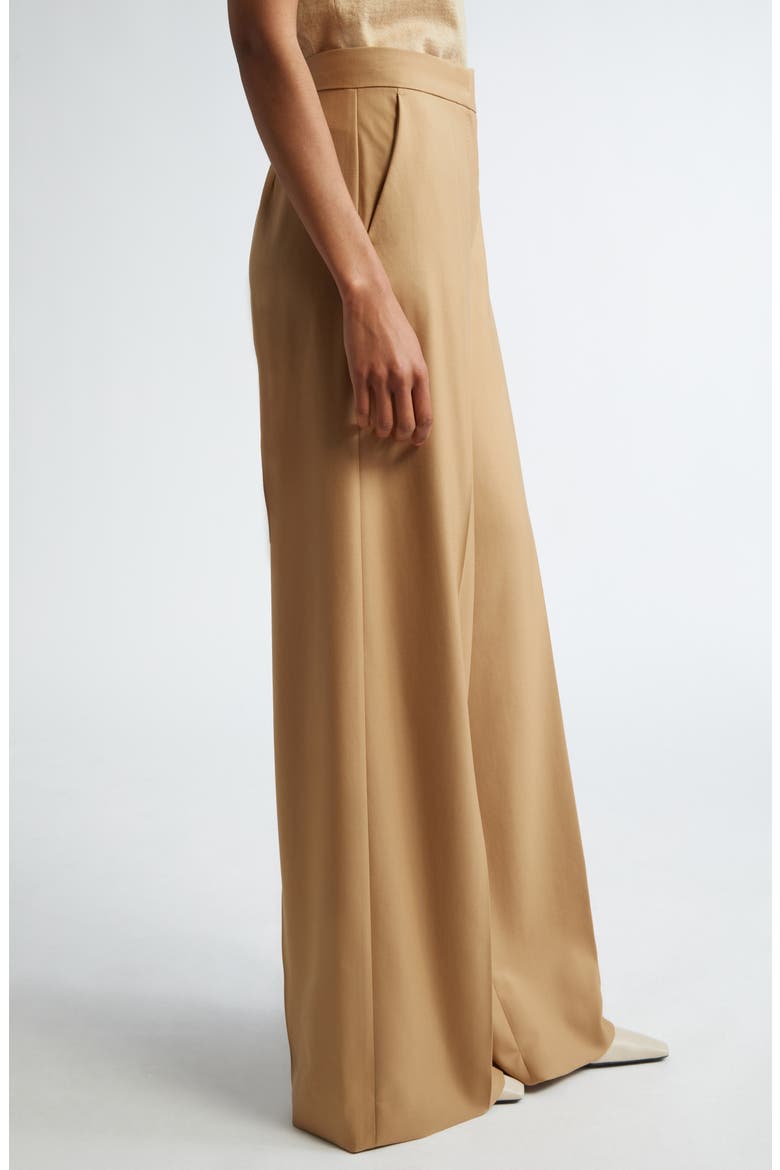 Senna Virgin Wool Wide Leg Pants, Alternate, color, HONEY