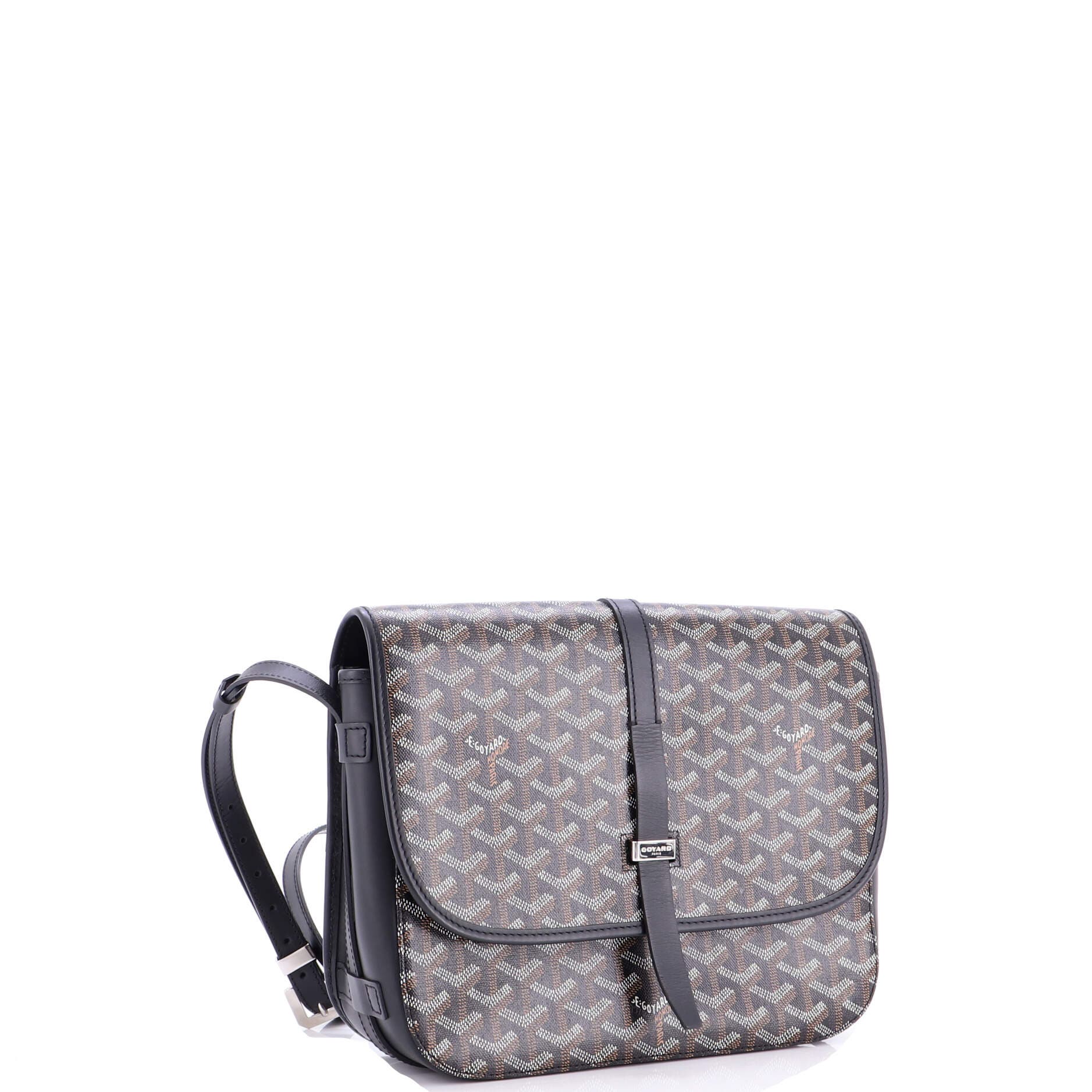 Pre-Owned Goyard Belvedere II Messenger Bag Coated Canvas MM, Alternate, color, 