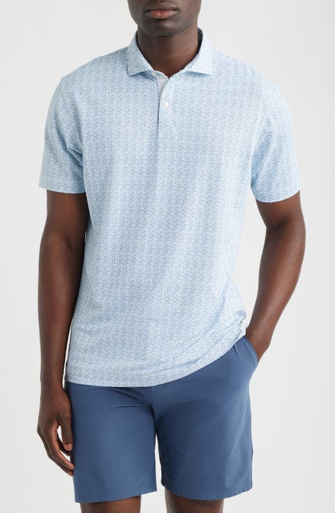 Vintage Floral Performance Jersey Polo