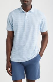 johnnie-O Vintage Floral Performance Jersey Polo