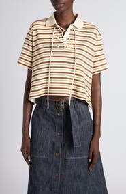 Moncler Stripe Cotton Polo