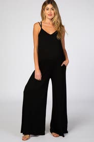PinkBlush Cross Back Wide Leg Jumpsuit