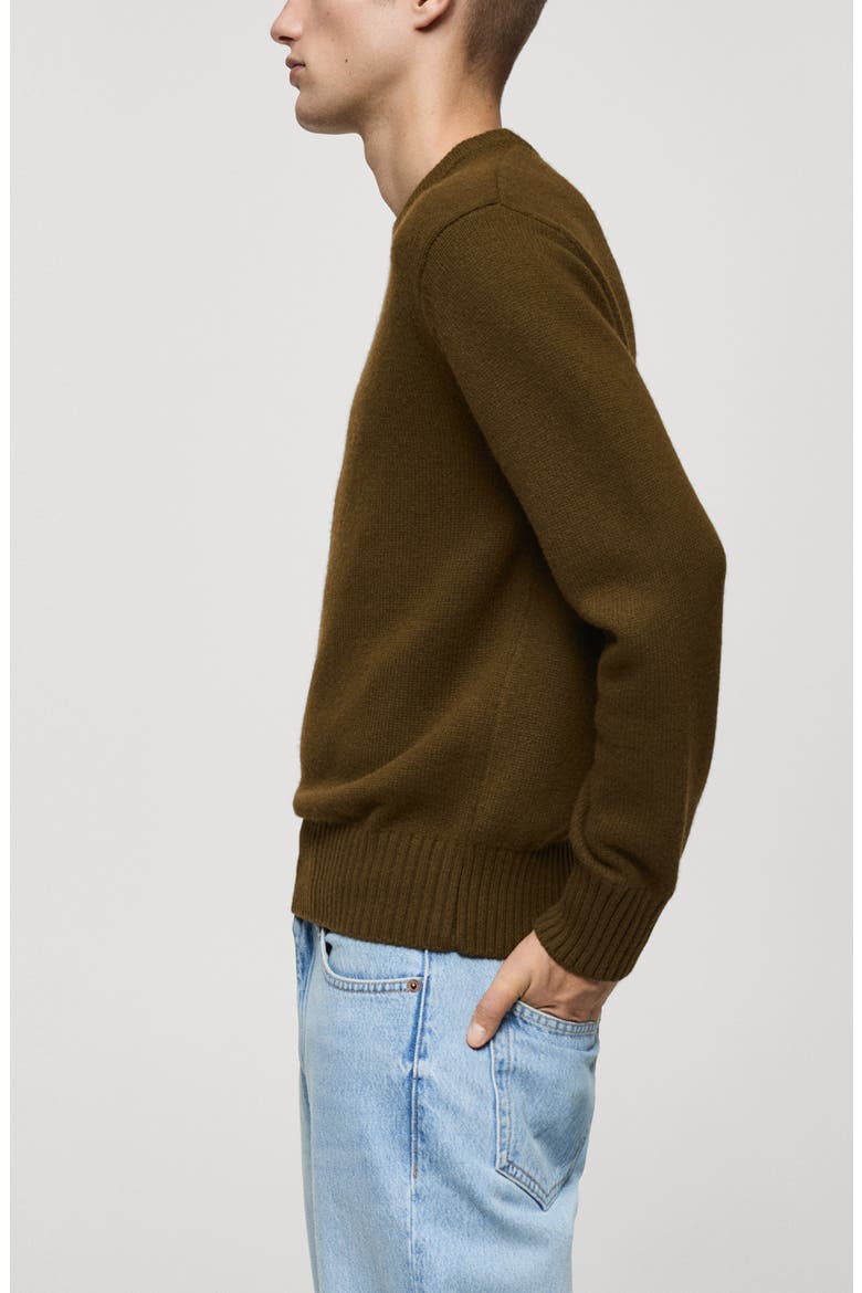 Crewneck Sweater, Alternate, color, OLIVE GREEN