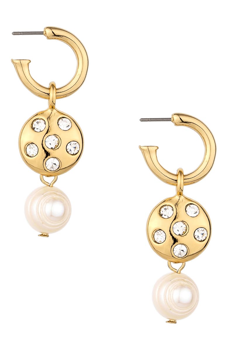 Ettika Freshwater Pearl Drop Earrings, Main, color, 