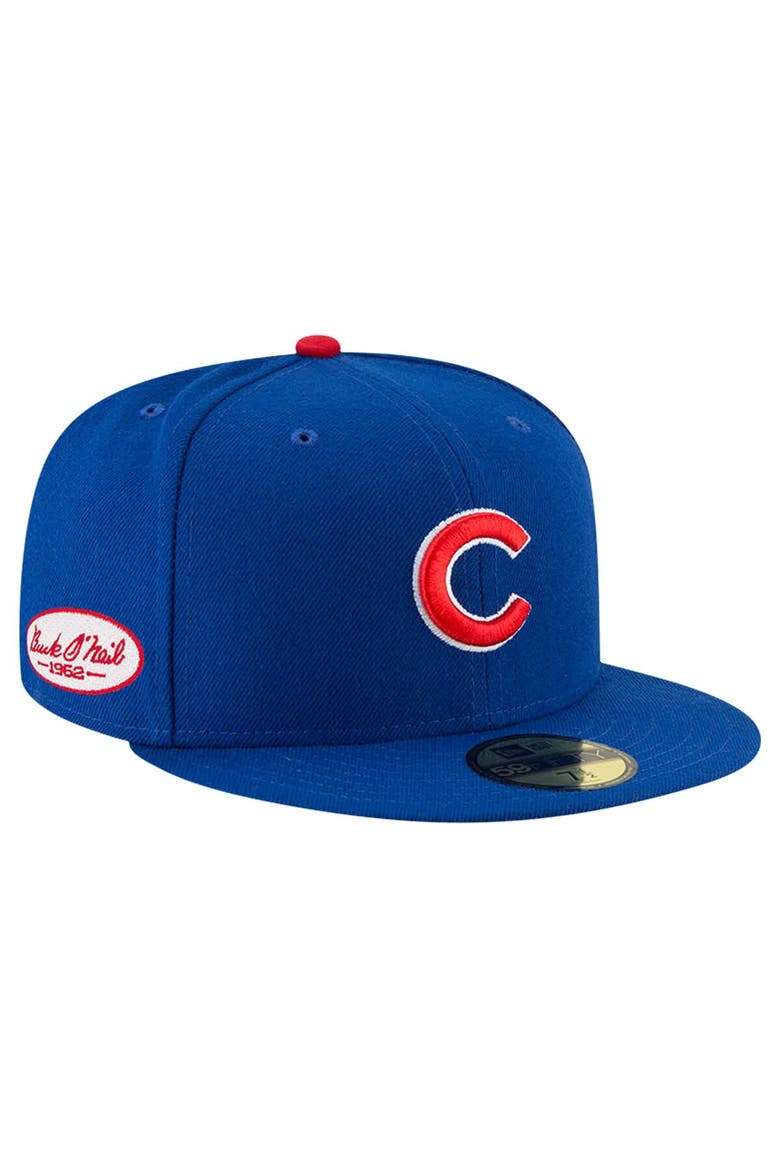 Men's New Era  Royal Chicago Cubs Buck O'Neil On Field 59FIFTY Fitted Hat, Main, color, Royal