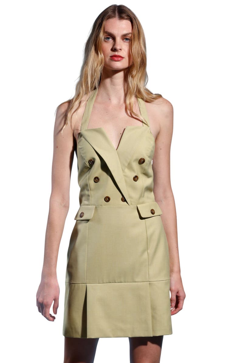 Walter Baker Nichelle Halter Dress, Alternate, color, Parsley