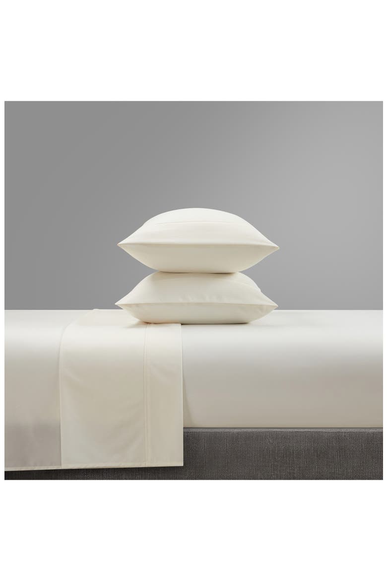 Ashton Solid Pipe Trim 4-Piece Sheet Set - King Size, Alternate, color, BEIGE