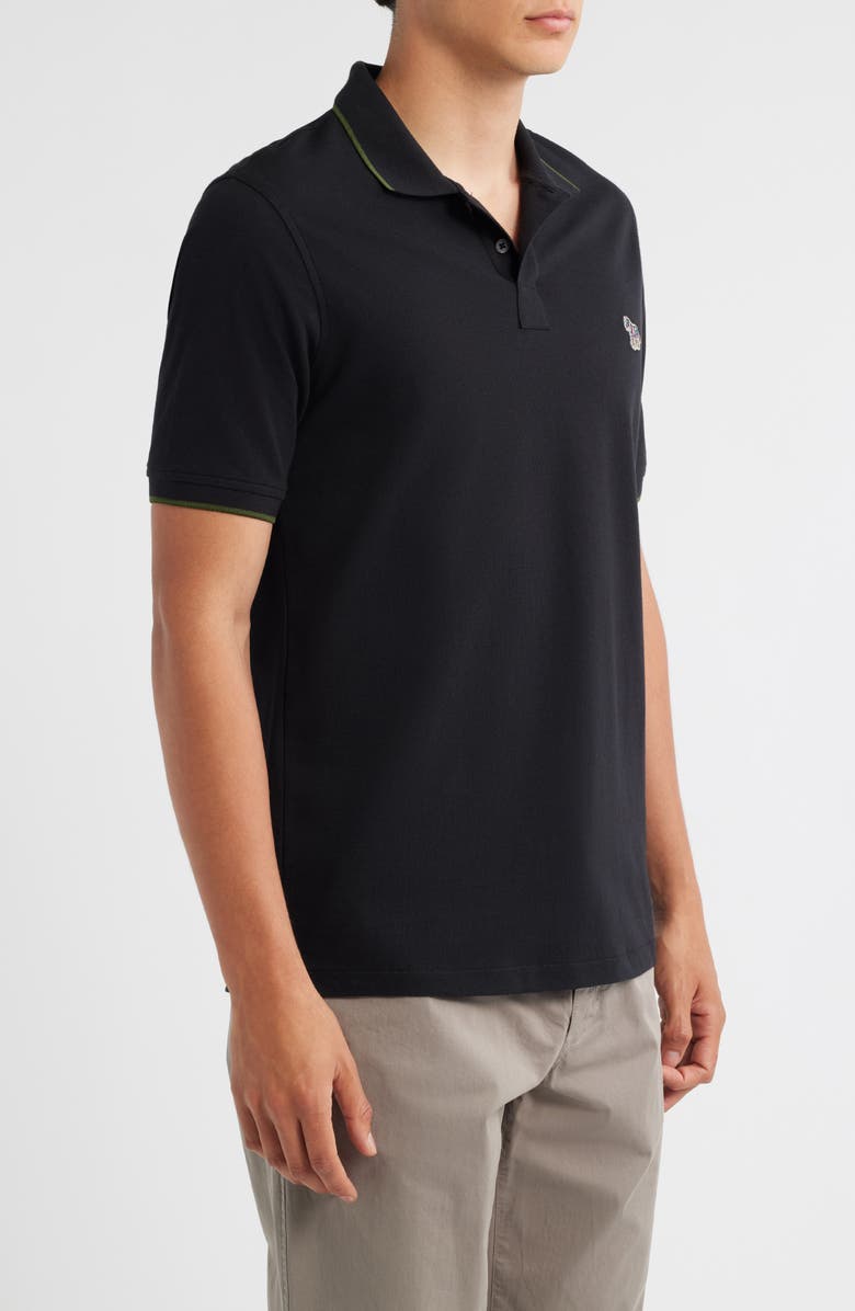 PS Paul Smith Zebra Organic Cotton Piqué Polo, Alternate, color, 
