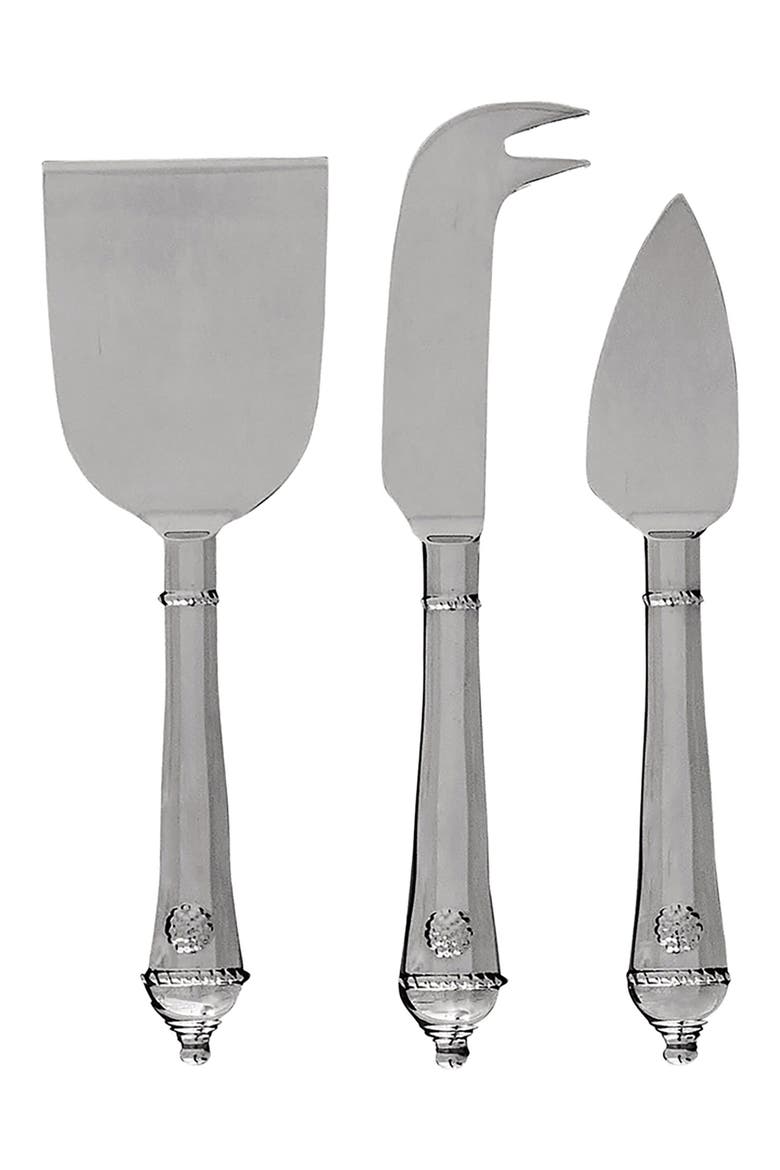 Berry & Thread 3-Piece Cheese Knife Set, Main, color, SILVER