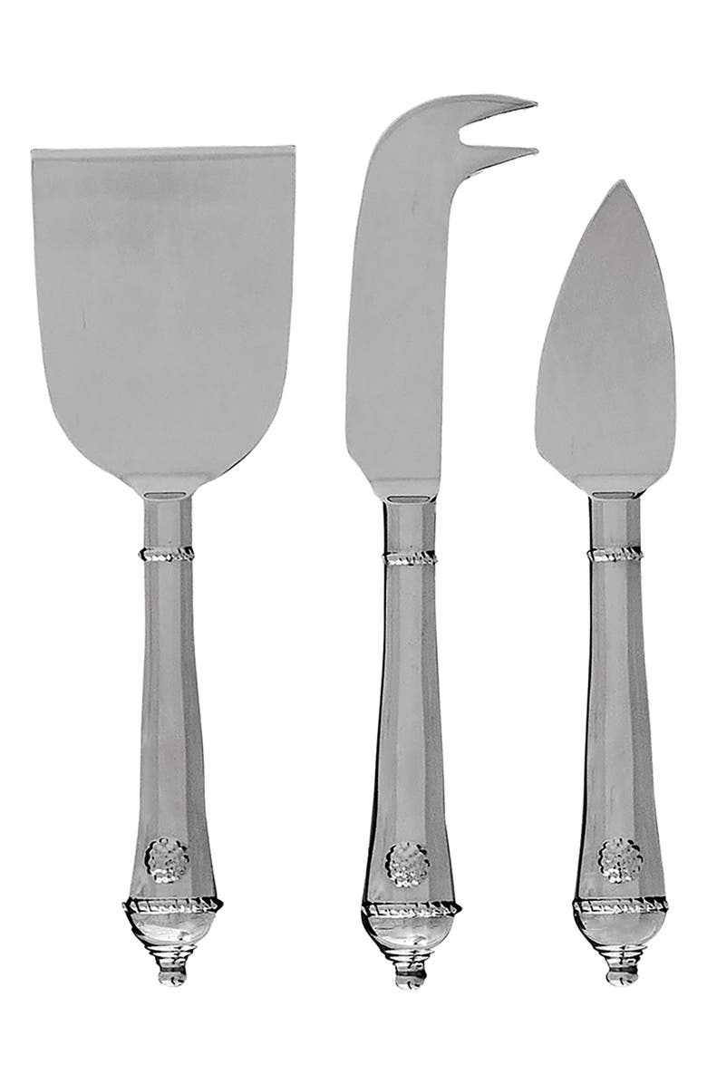 Juliska Berry & Thread 3-Piece Cheese Knife Set, Main, color, Silver