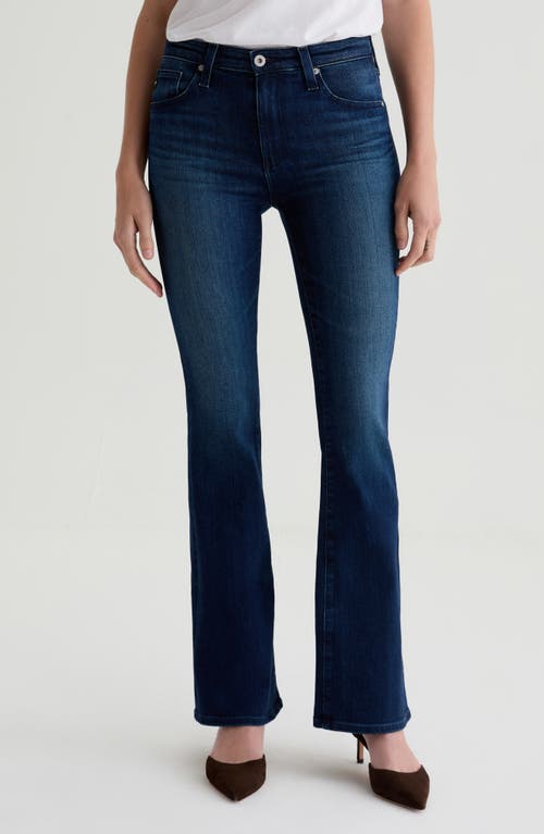 Ag Farrah High Waist Bootcut Jeans In Blue