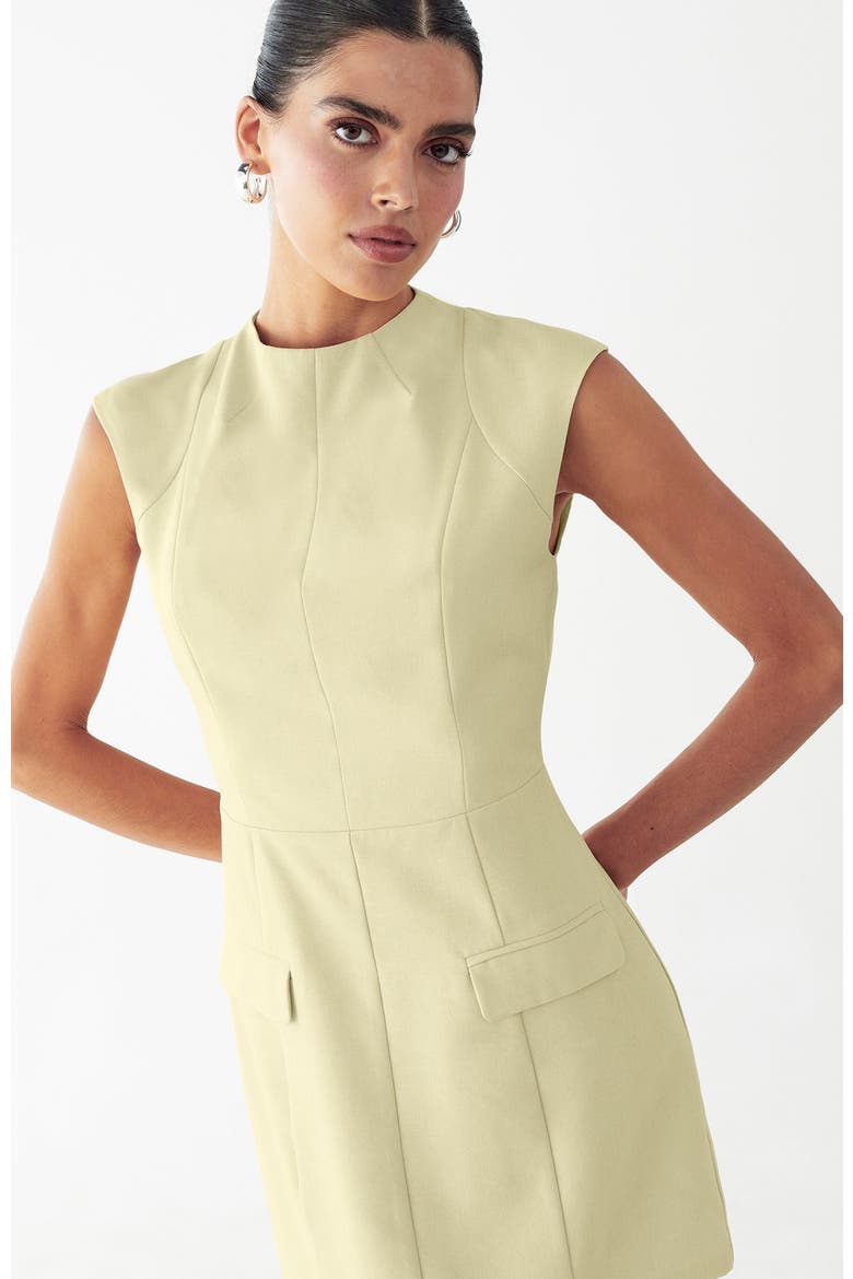 Isle Mini Dress, Alternate, color, Whipped Butter