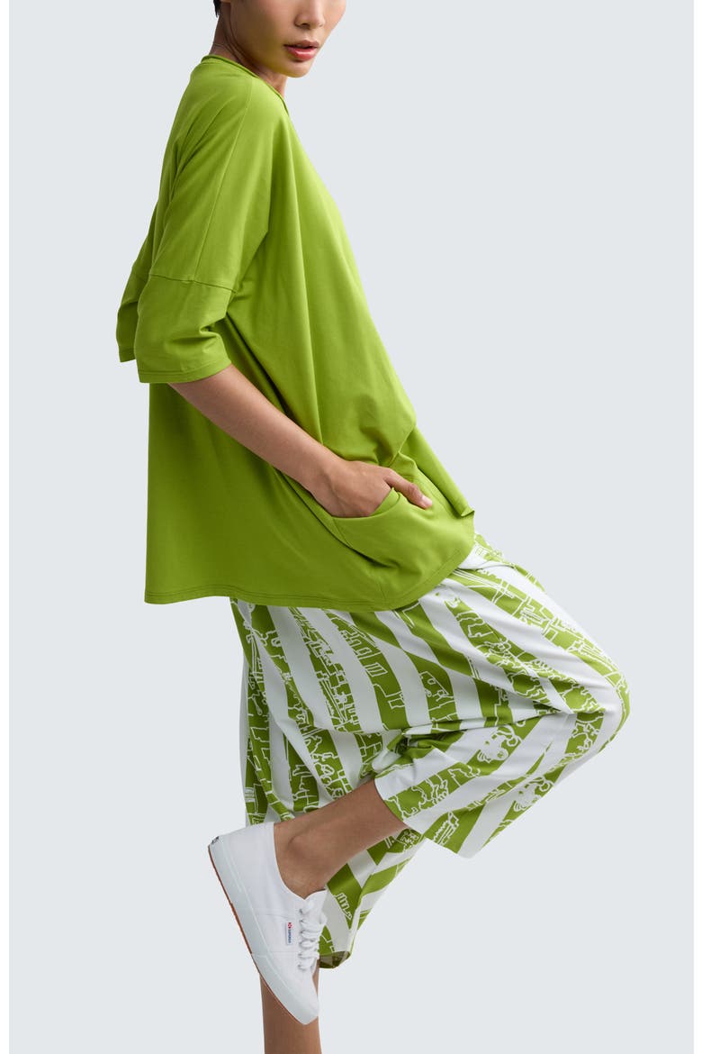 Solene Layered Jersey Tunic, Alternate, color, Lime