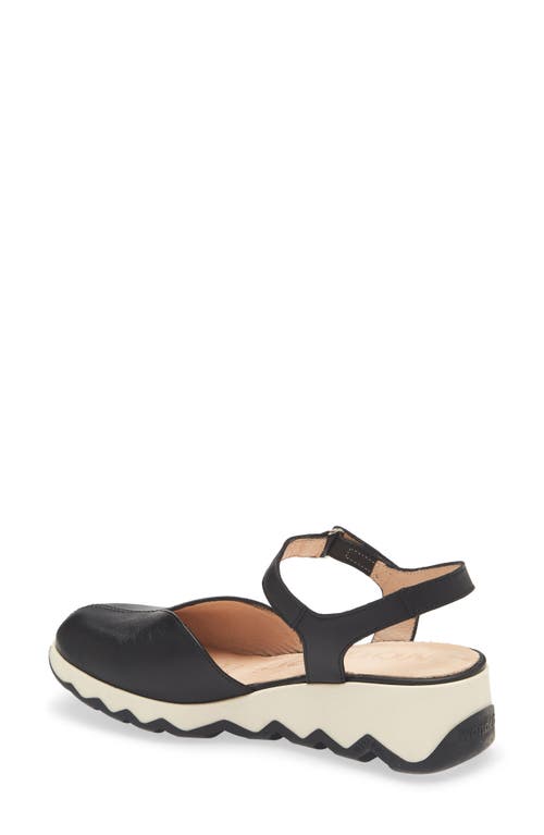 Wonders Samara Platform Wedge Pump In Sauvage Black