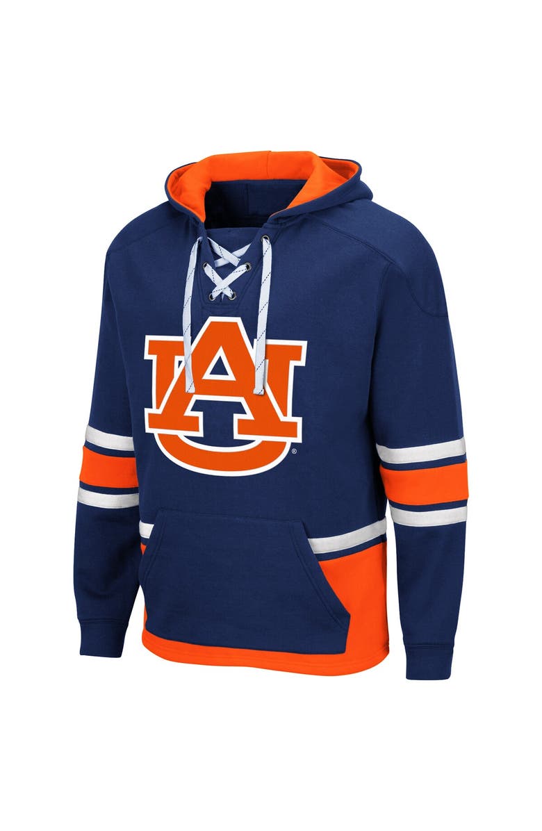 COLOSSEUM Men's Colosseum Navy Auburn Tigers Lace Up 3.0 Pullover Hoodie, Alternate, color, Navy
