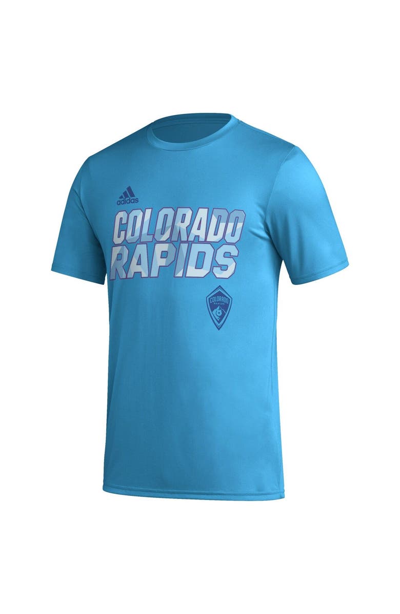 adidas Men's adidas Sky Blue Colorado Rapids Team Jersey Hook AEROREADY T-Shirt, Alternate, color, Light Blue
