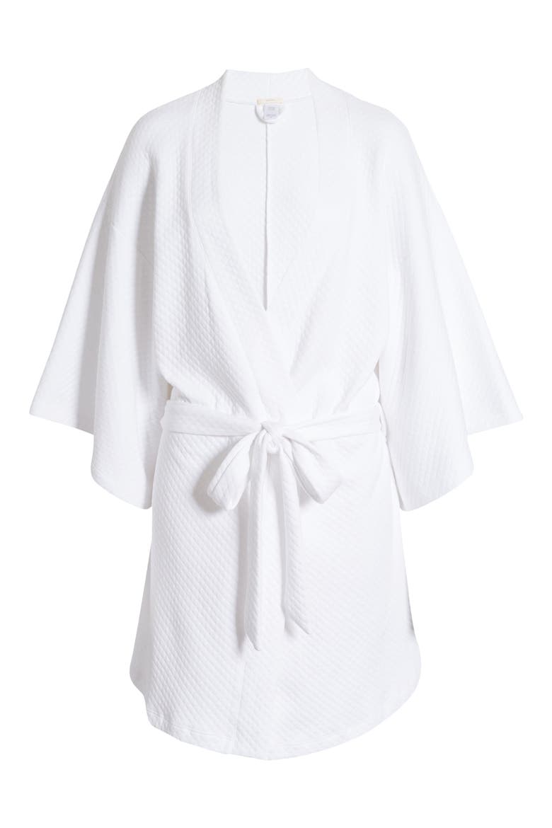 Zen Short Spa Robe, Main, color, WHITE